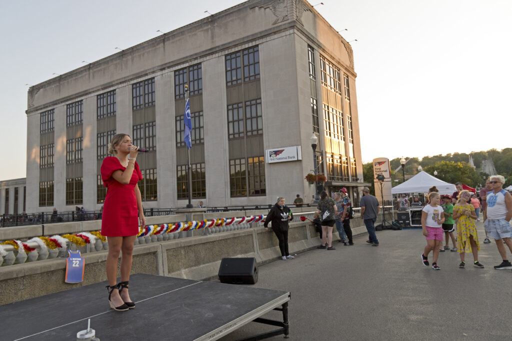 Ally Grande sings at WaterFire Sharon, Pa, July 27, 2024