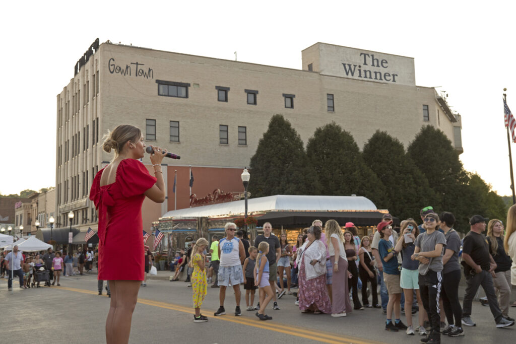 Ally Grande sings at WaterFire Sharon, Pa, July 27, 2024
